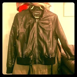 Members Only Iconic faux leather racer jacket